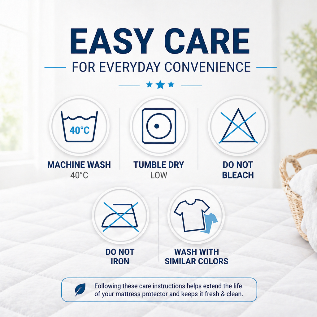 Waterproof Quilted Mattress Protector – OEKO-TEX® Certified Microfiber, Breathable &  Noiseless Bed Cover with Deep Pocket Fitted Skirt, Soft Mattress Pad for All Sizes