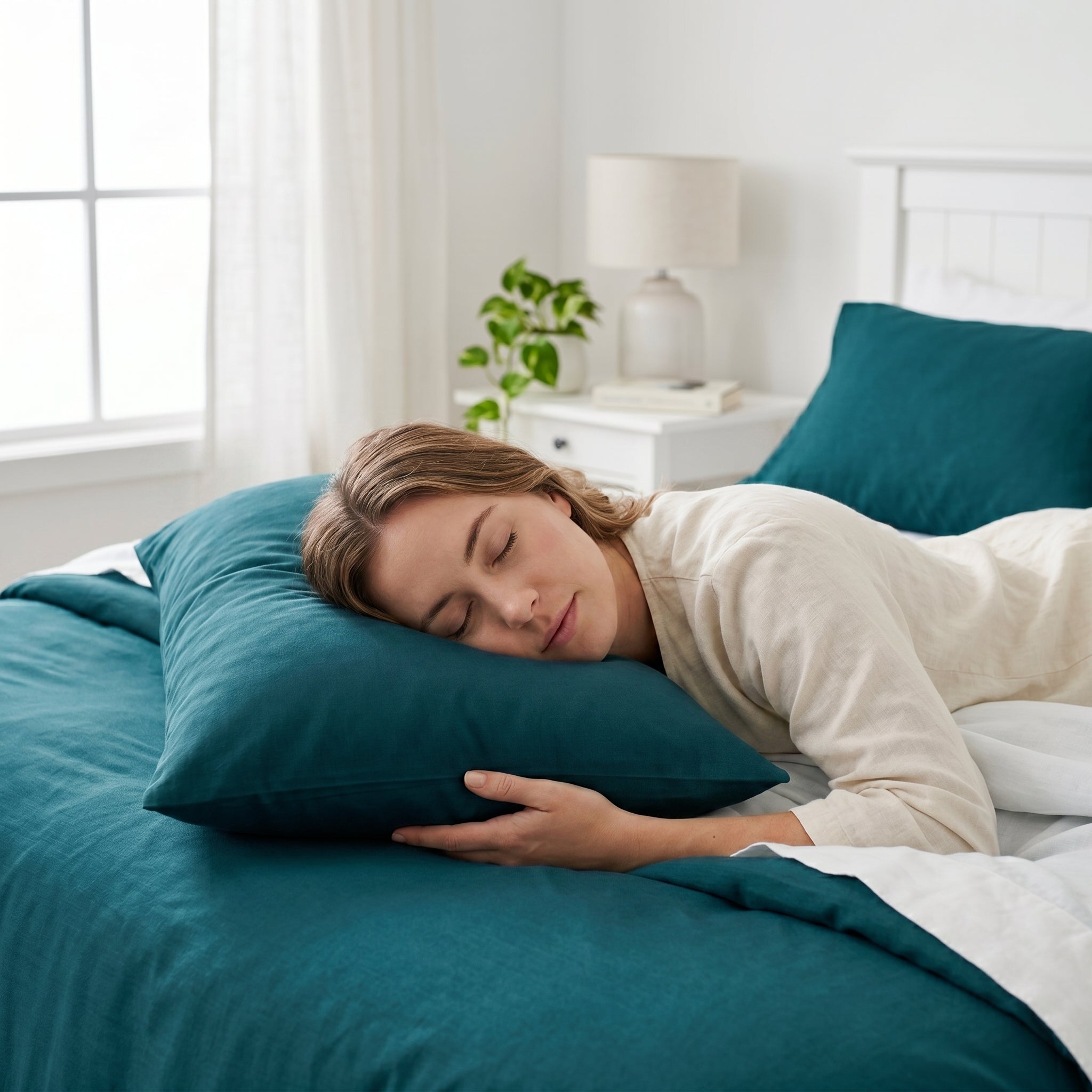 Ultra-Soft Microfiber Pillowcase Set of 2 (48 x 74 cm) – Breathable, Wrinkle-Resistant,  Smooth & Durable Pillow Covers – Easy Care Bedding (White, Navy, Gray, Teal)