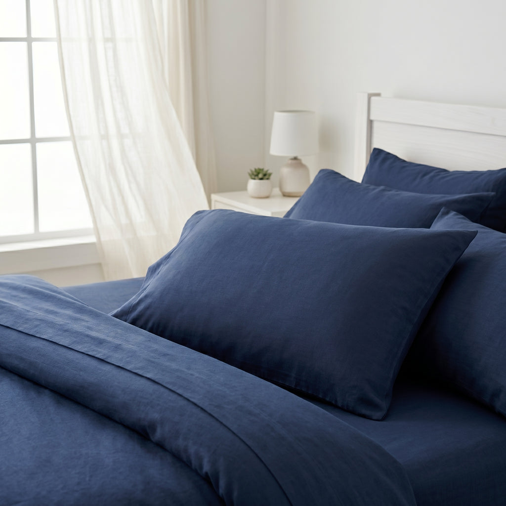 Ultra-Soft Microfiber Pillowcase Set of 2 (48 x 74 cm) – Breathable, Wrinkle-Resistant,  Smooth & Durable Pillow Covers – Easy Care Bedding (White, Navy, Gray, Teal)