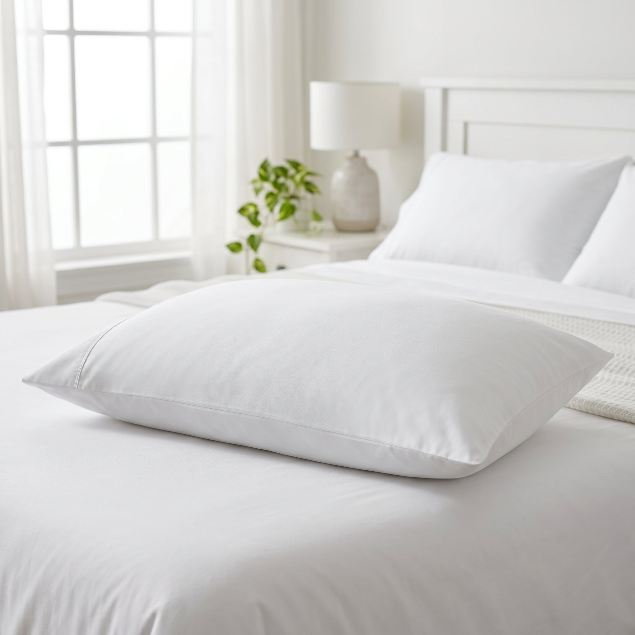 Ultra-Soft Microfiber Pillowcase Set of 2 (48 x 74 cm) – Breathable, Wrinkle-Resistant,  Smooth & Durable Pillow Covers – Easy Care Bedding (White, Navy, Gray, Teal)