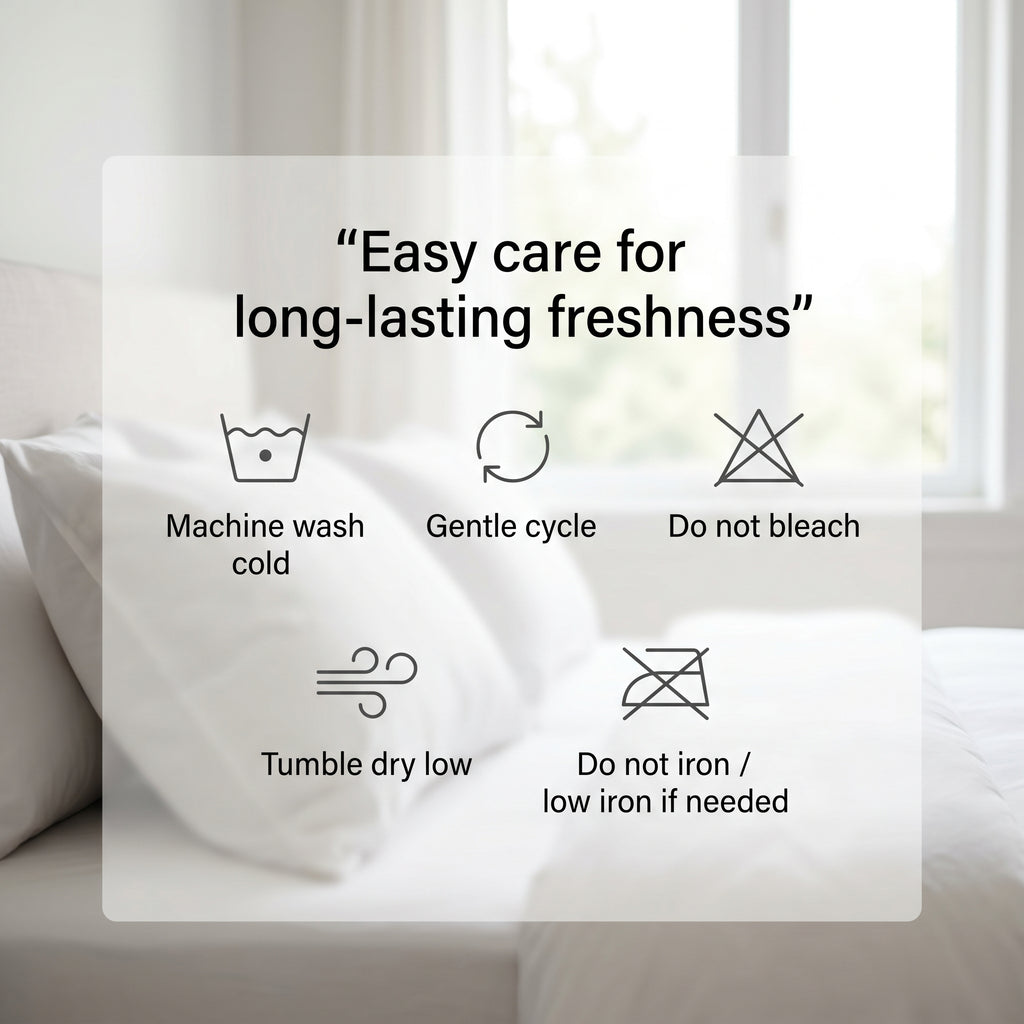 Ultra-Soft Microfiber Pillowcase Set of 2 (48 x 74 cm) – Breathable, Wrinkle-Resistant,  Smooth & Durable Pillow Covers – Easy Care Bedding (White, Navy, Gray, Teal)