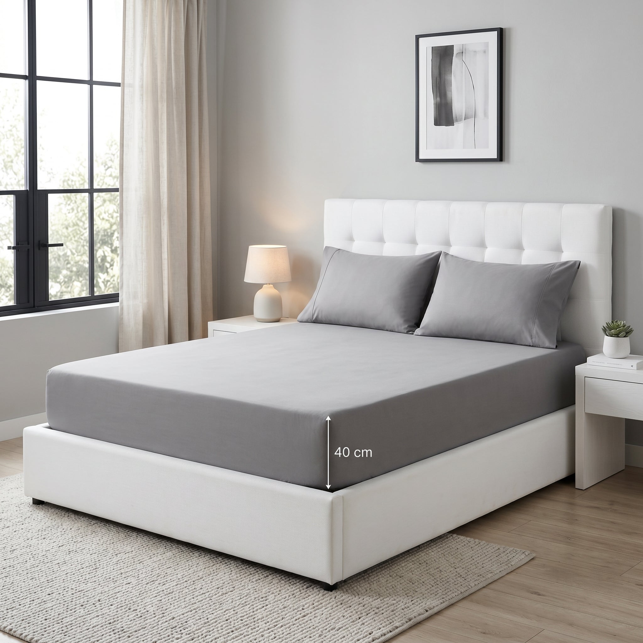 Ultra-Soft Microfiber Flat Bed Sheet – Lightweight, Breathable & Wrinkle-Resistant Top  Sheet (Twin/Full/Queen/King, Multiple Colors)