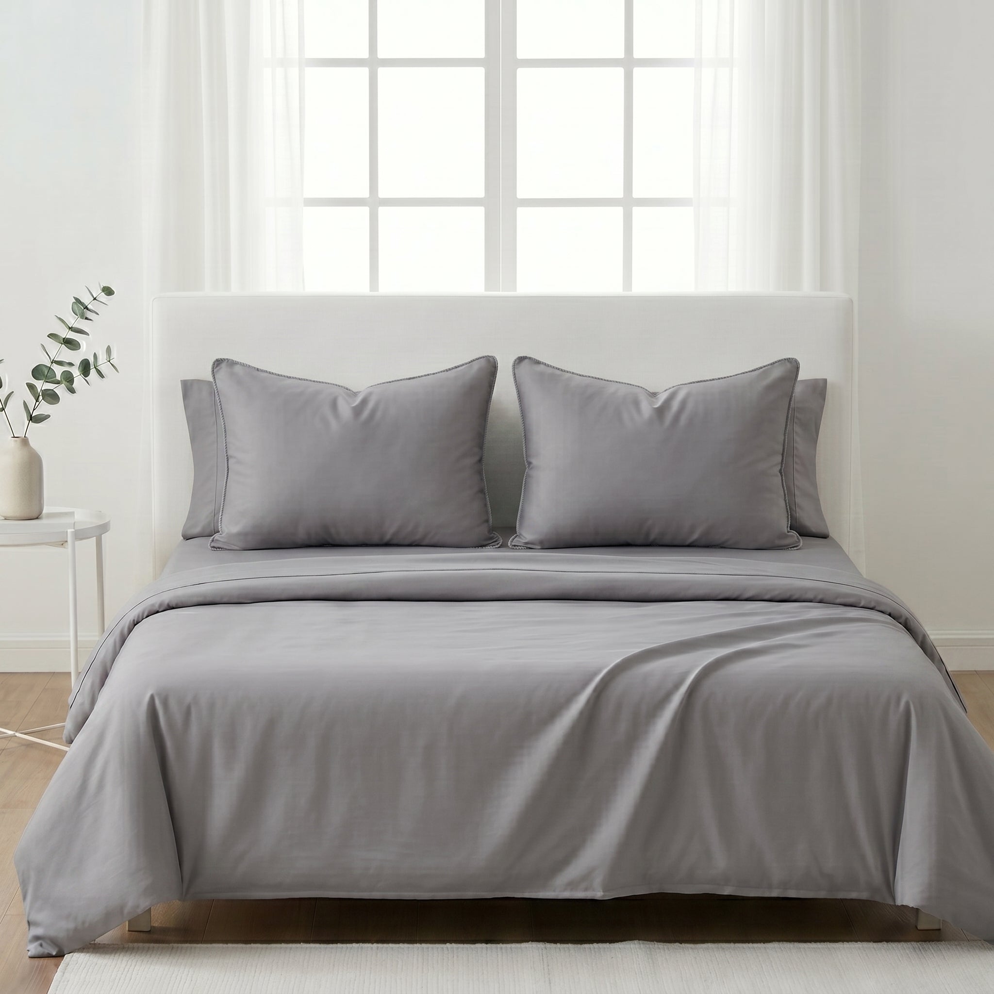 Ultra-Soft Microfiber Pillowcase Set of 2 (48 x 74 cm) – Breathable, Wrinkle-Resistant,  Smooth & Durable Pillow Covers – Easy Care Bedding (White, Navy, Gray, Teal)