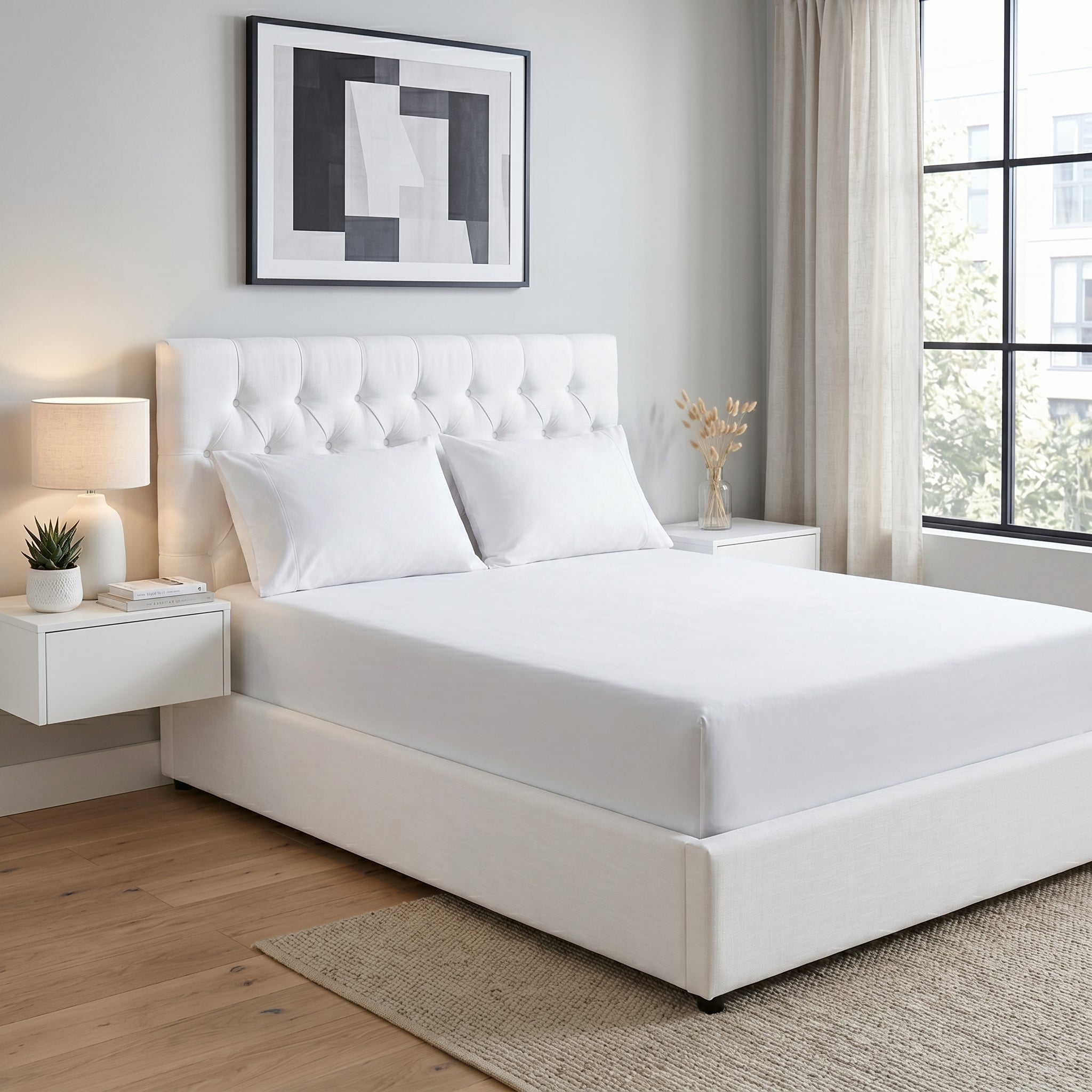 Ultra-Soft Microfiber Flat Bed Sheet – Lightweight, Breathable & Wrinkle-Resistant Top  Sheet (Twin/Full/Queen/King, Multiple Colors)