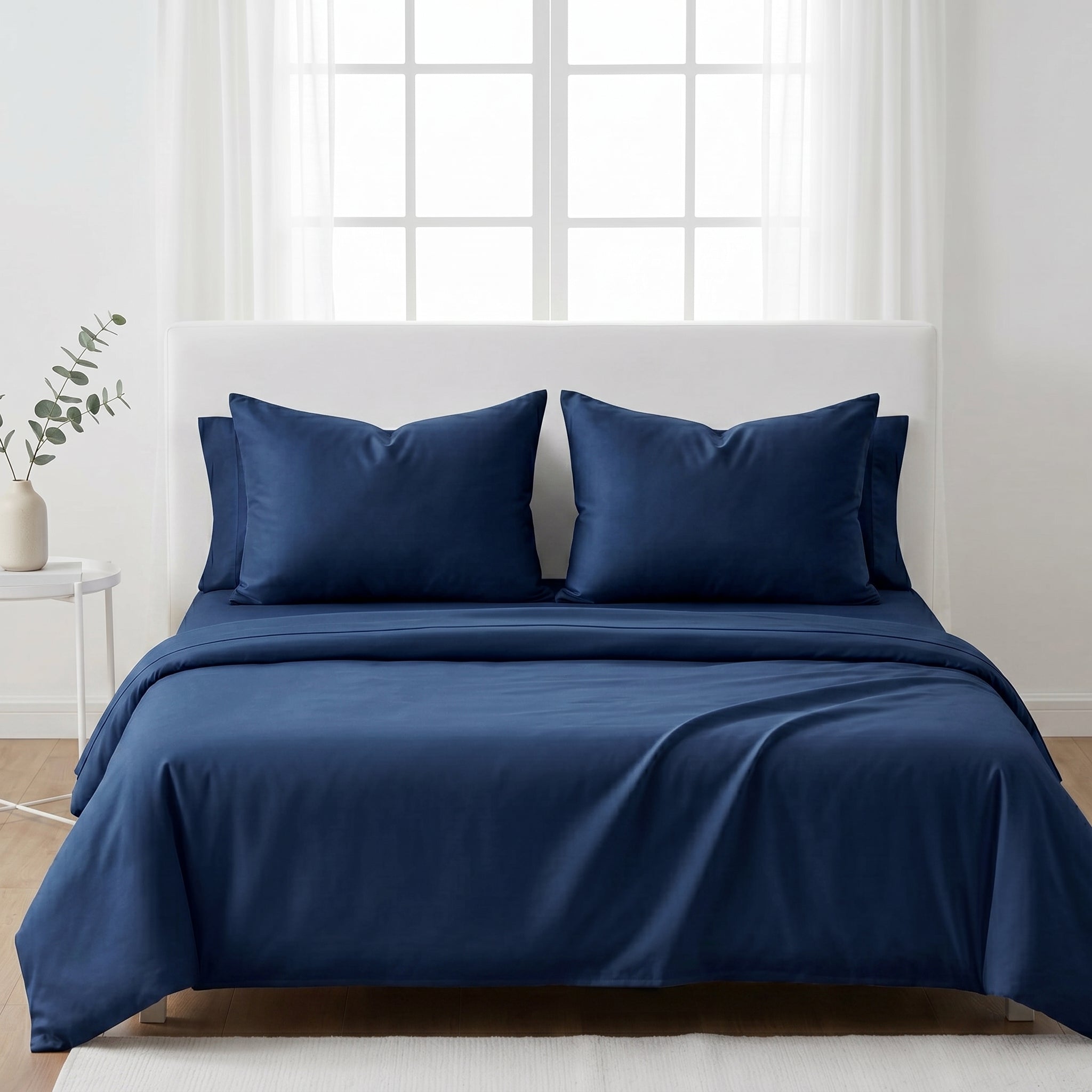 Ultra-Soft Microfiber Pillowcase Set of 2 (48 x 74 cm) – Breathable, Wrinkle-Resistant,  Smooth & Durable Pillow Covers – Easy Care Bedding (White, Navy, Gray, Teal)