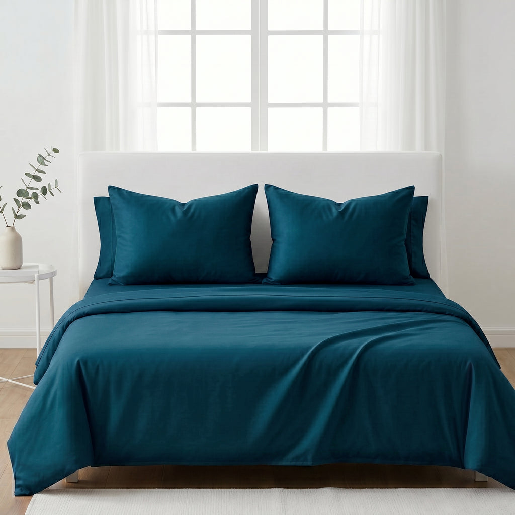 Ultra-Soft Microfiber Pillowcase Set of 2 (48 x 74 cm) – Breathable, Wrinkle-Resistant,  Smooth & Durable Pillow Covers – Easy Care Bedding (White, Navy, Gray, Teal)