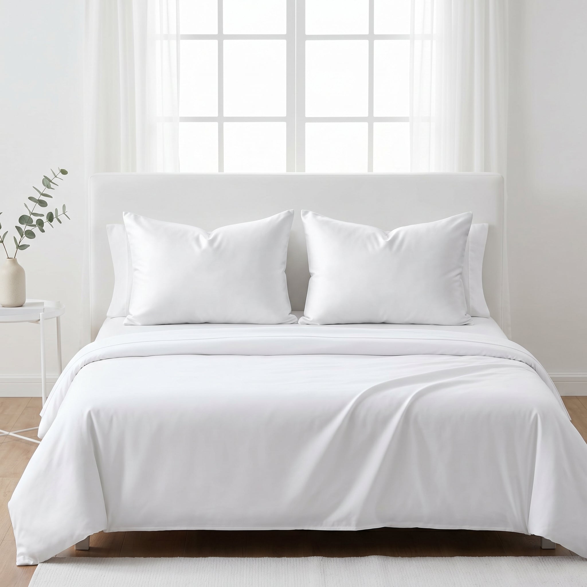 Ultra-Soft Microfiber Pillowcase Set of 2 (48 x 74 cm) – Breathable, Wrinkle-Resistant,  Smooth & Durable Pillow Covers – Easy Care Bedding (White, Navy, Gray, Teal)